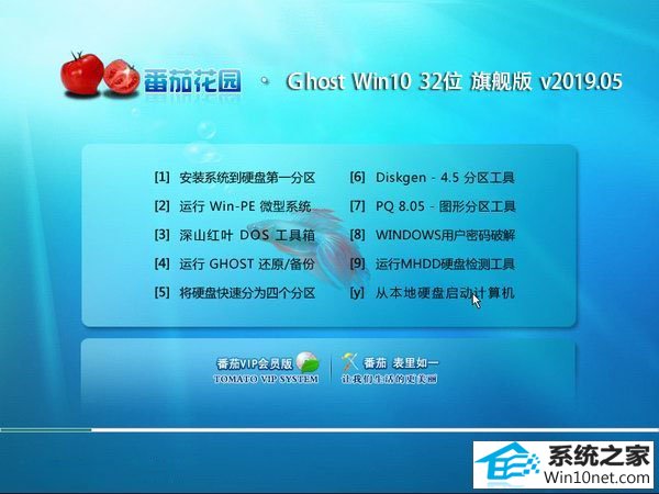 番茄花园 Ghost Win10 32位 装机版 v2019.05