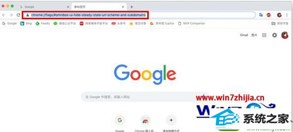 win10系统禁止Chrome浏览器隐藏URL的www的操作方法
